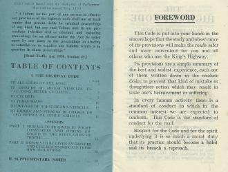 Table of Contents and Forward